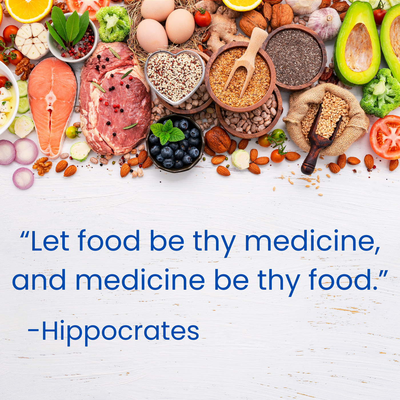 Let food be they medicine